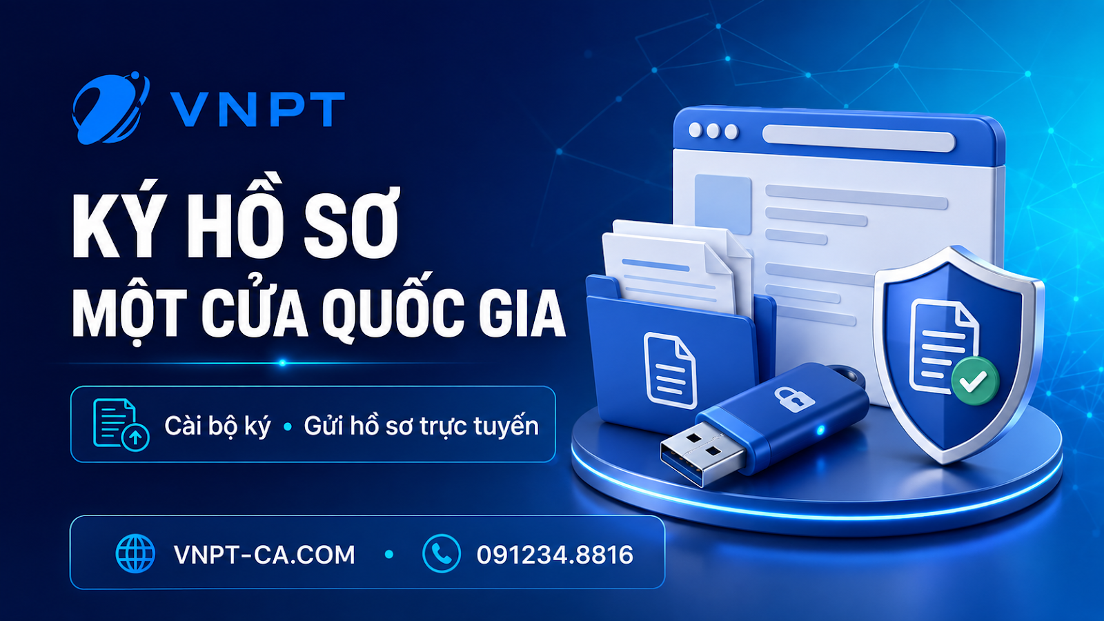 Cài bộ ký và ký hồ sơ trên Cổng Một cửa quốc gia