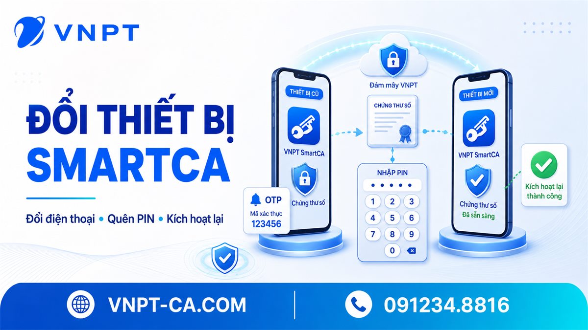 Đổi điện thoại hoặc quên PIN VNPT SmartCA: cách xử lý