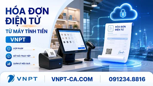 Hướng dẫn triển khai hóa đơn điện tử từ máy tính tiền VNPT