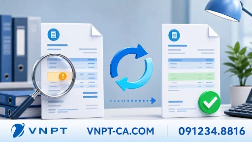Cách xử lý hóa đơn điện tử VNPT bị sai thông tin