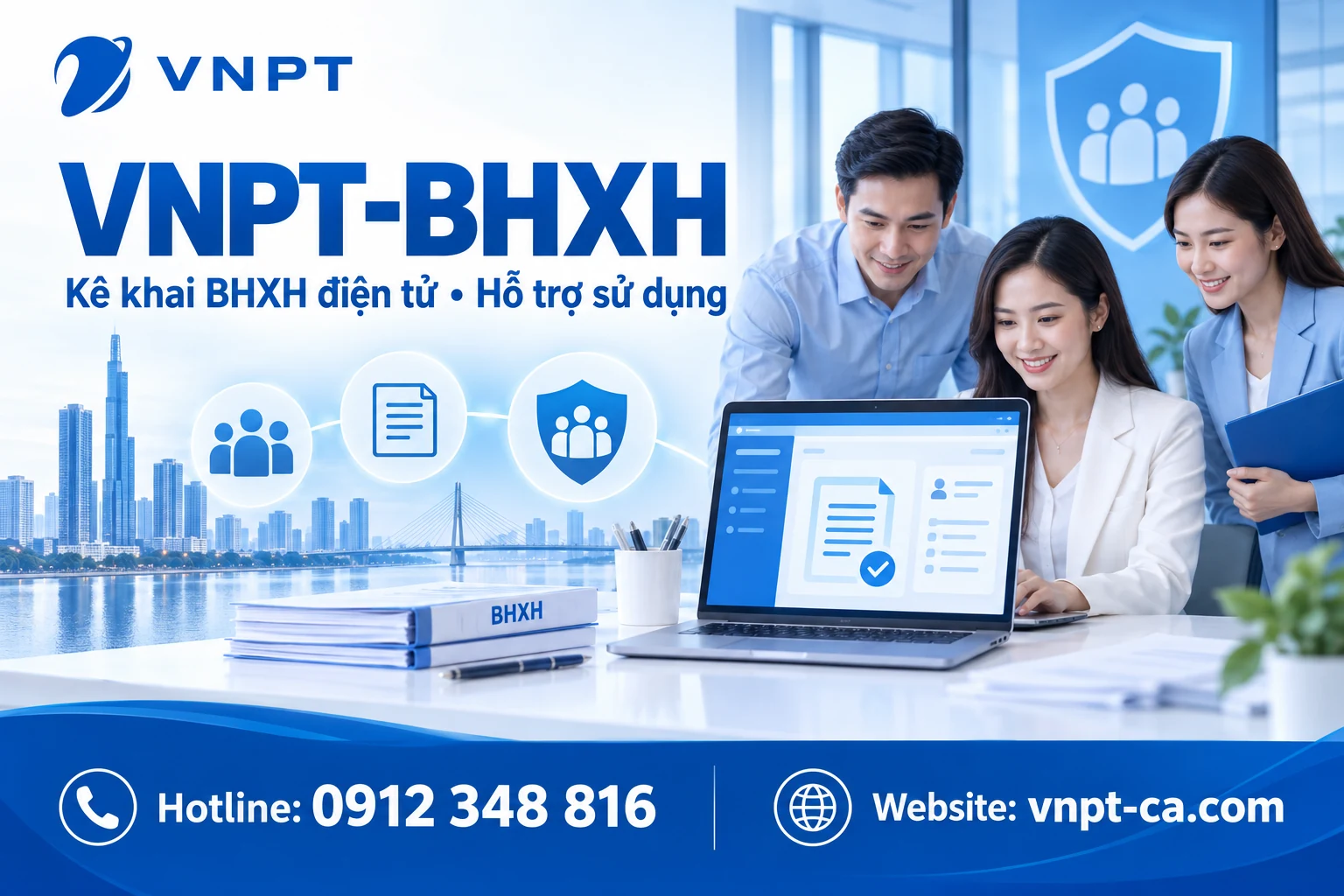 Bảng giá phần mềm BHXH điện tử VNPT — Hotline 0912 348 816 — vnpt-ca.com