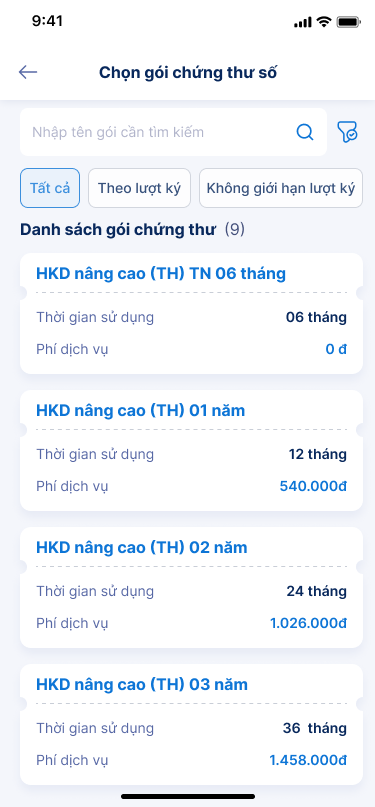 Hướng dẫn đăng ký chứng thư số VNPT SmartCA - ảnh thao tác 1