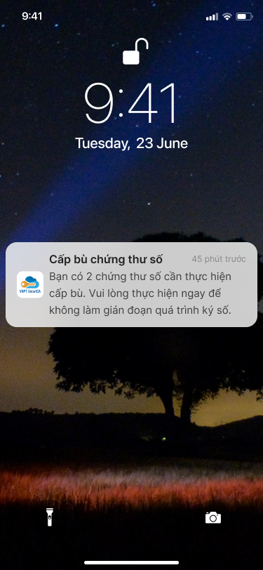 Hướng dẫn cấp bù chứng thư số SmartCA - ảnh thao tác 1