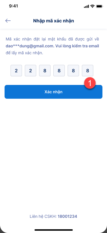 Quên mật khẩu VNPT SmartCA - ảnh thao tác 3