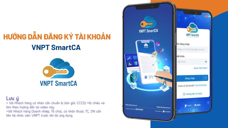 Video đăng ký tài khoản VNPT SmartCA từng bước