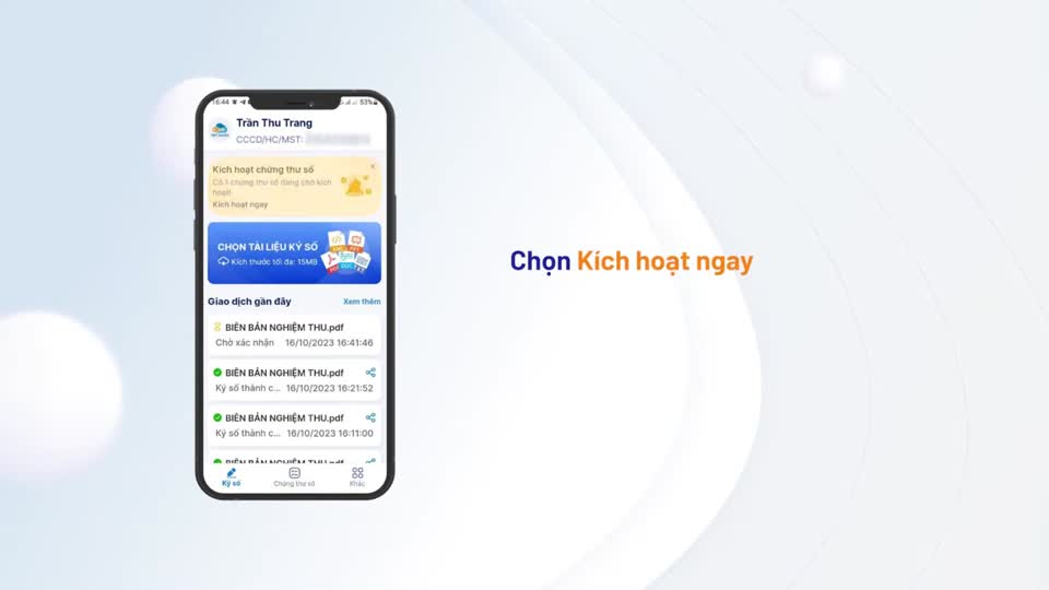 Video kích hoạt chứng thư số VNPT SmartCA